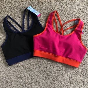 TWO NWT POP Fit Yara Sports Bras - Medium